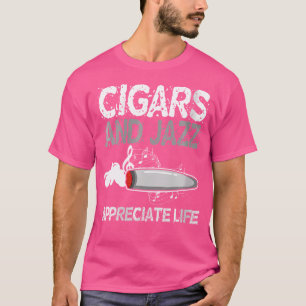 Camiseta Wo Cigar E Jazz Agradam O Entusiasta De Cigarros D