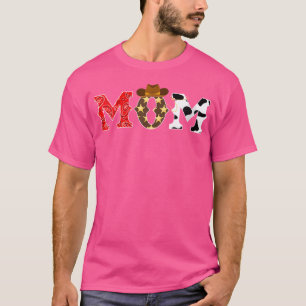 Camiseta Wo Cowboy Mãe Festa de aniversário Do Tema Do Rode
