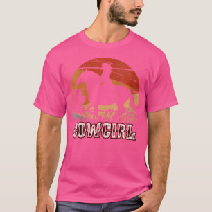 Camiseta Wo Cowgirl Girl Horse Riding Rodeo Texas Ranch