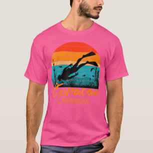 Camiseta Wo Curacao Caribe Snorkeling Scuba Merging