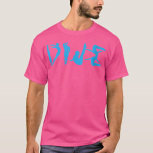 Camiseta Wo Dive Silhouette - Mergulho de Borda
