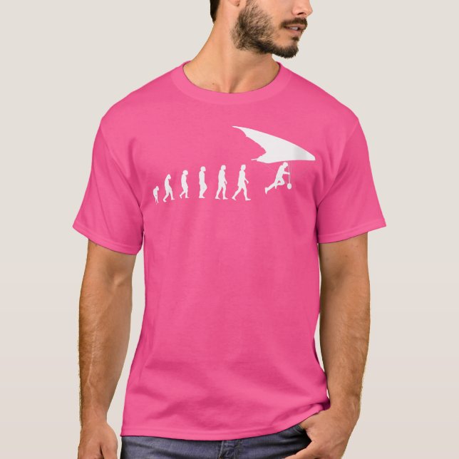 Camiseta Wo Hang Gliding Evolution Of Hang Gliding (Frente)