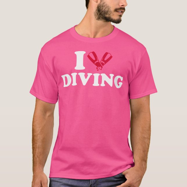 Camiseta Wo I Love Diving (Frente)