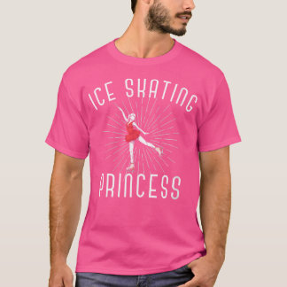 Camiseta Wo Ice Skating Princess Ice Skater Girls Women Ice