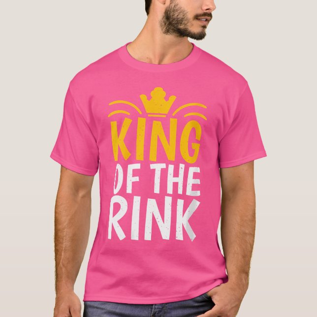 Camiseta Wo King Of The Rink Roller Skating (Frente)