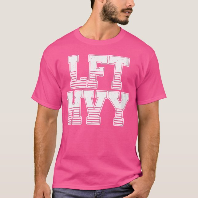 Camiseta Wo Lft Hvy Levanta Barbell Gym Wo (Frente)