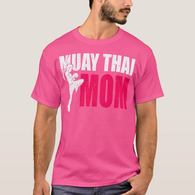 Camiseta Wo Muay Thai Mom Women Boxing Kickboxing Mma Muay  (Frente)