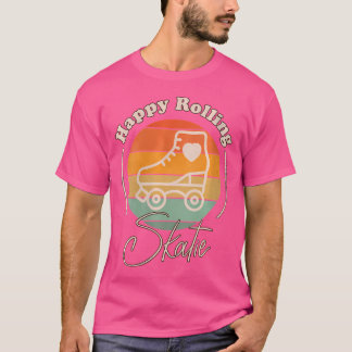 Camiseta Wo Skatie Happy Rolling For Roller Skating