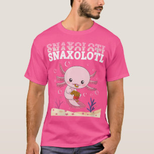 Camiseta Wo Snaxolotl Cute Axolotl Fries Comida Lover