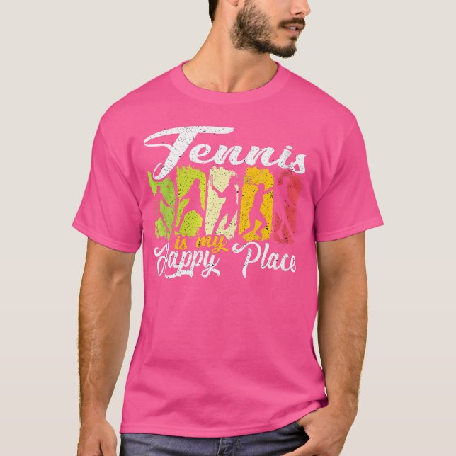 Camiseta Wo Tênis é meu lugar feliz (Frente)