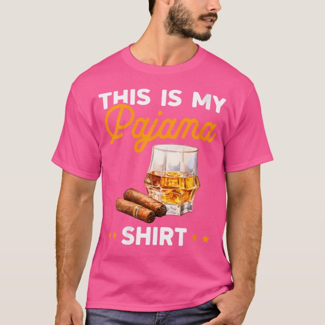Camiseta Wo This Is My Cigar And Bourbon (Frente)