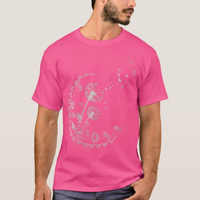 Camiseta Wo Trendy Dandelion Moon Rays (Frente)