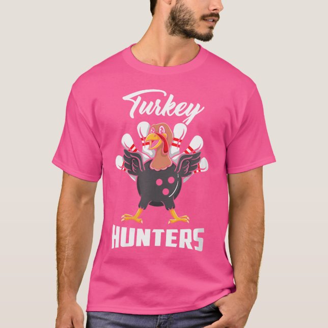 Camiseta Wo Turkey Hunters Boliche Bowler (Frente)