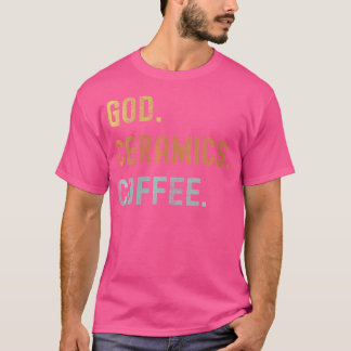 Camiseta Wo Vintages Ceramics And Coffee Distressed