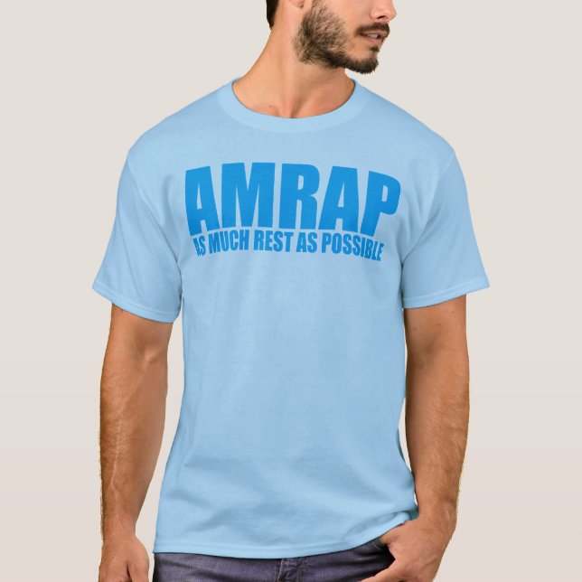 Camiseta WOD Humor AMRAP o máximo possível (Frente)