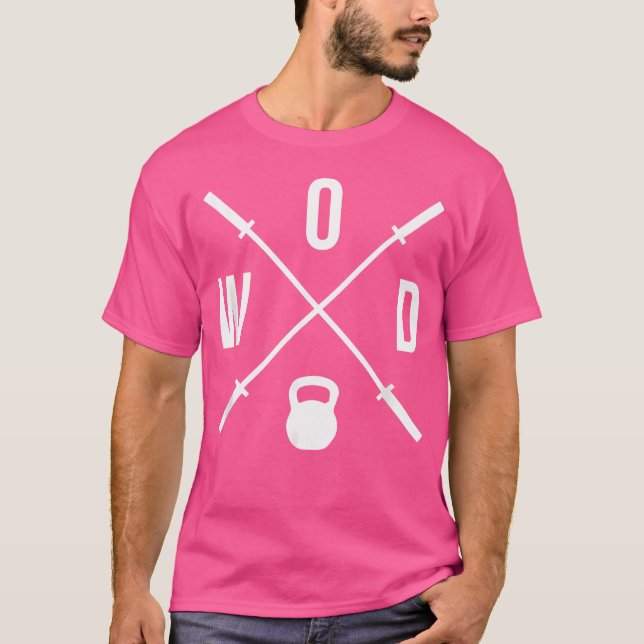 Camiseta Wod Kettlebell And Barbell (Frente)