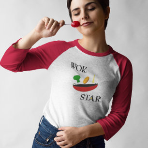 Camiseta Wok Star Veggie Chef Funny