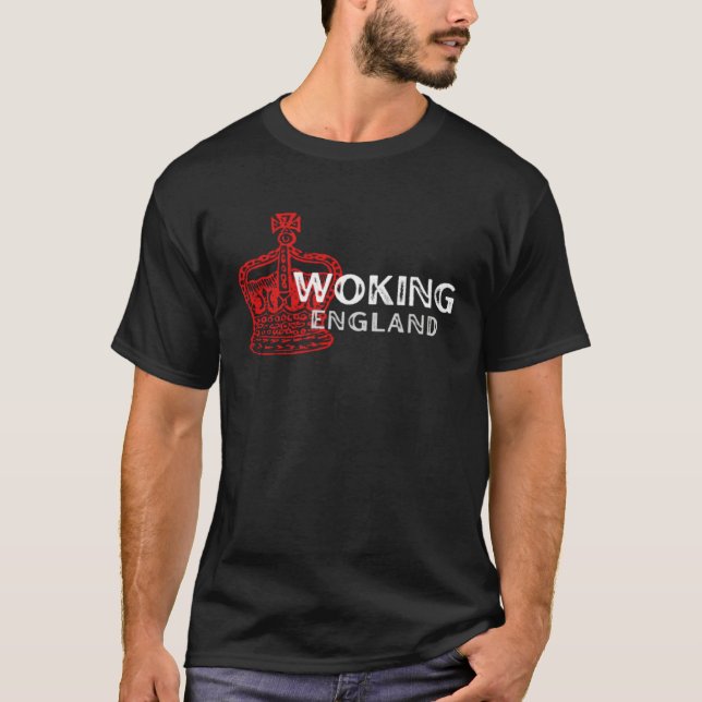 Camiseta WOKING England Crown Badge (Frente)