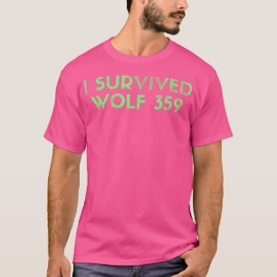 Camiseta Wolf 359 Sobreviveu ao Funny Science Fiction Space