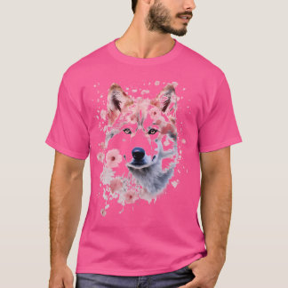 Camiseta Wolf Animal Nature Zoo Abstrato Trabalho de arte d