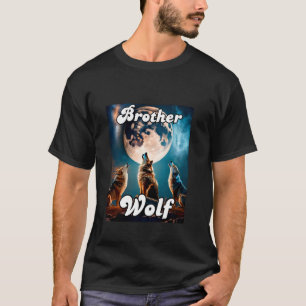 Camiseta Wolf Brother Matando A Tribo Familiar Lobos Moon K