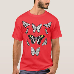 Camiseta Wolf Butterfly Grunge Fairycore Aestic Mall