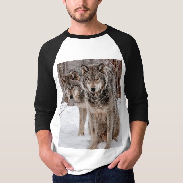 Camiseta Wolf Cinza Oriental  (Frente)