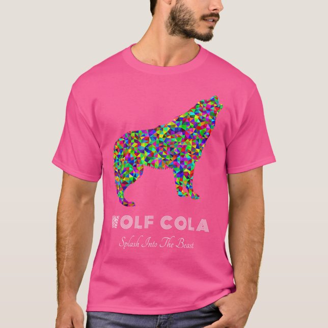 Camiseta Wolf Cola Colorful Slogan (Frente)