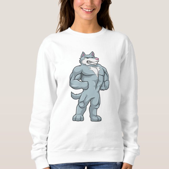 Camiseta Wolf como Bodybuilder extreme (Frente)