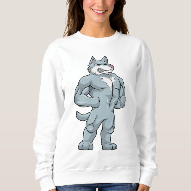 Camiseta Wolf como Bodybuilder extreme (Frente)