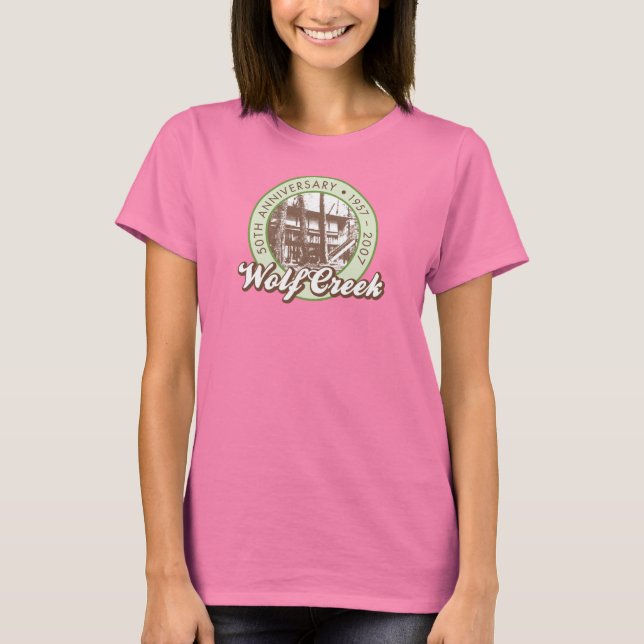 Camiseta Wolf Creek Ladies Green Tee (Frente)