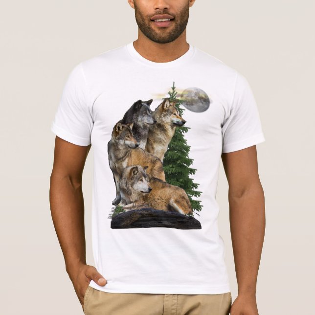 Camiseta Wolf e Moon (Frente)