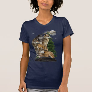 Camiseta Wolf e Moon