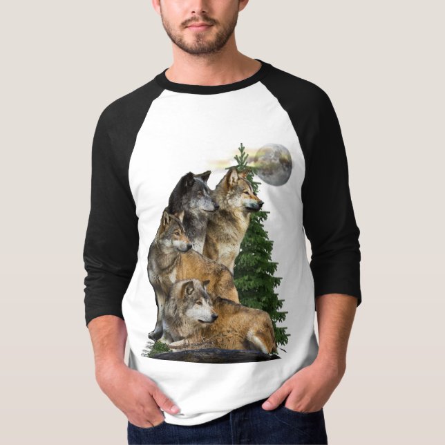 Camiseta Wolf e Moon (Frente)