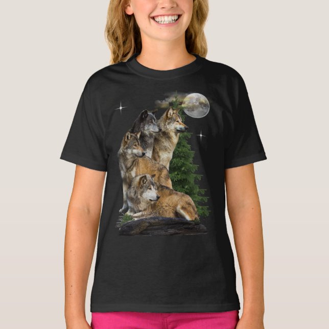 Camiseta Wolf e Moon (Frente)