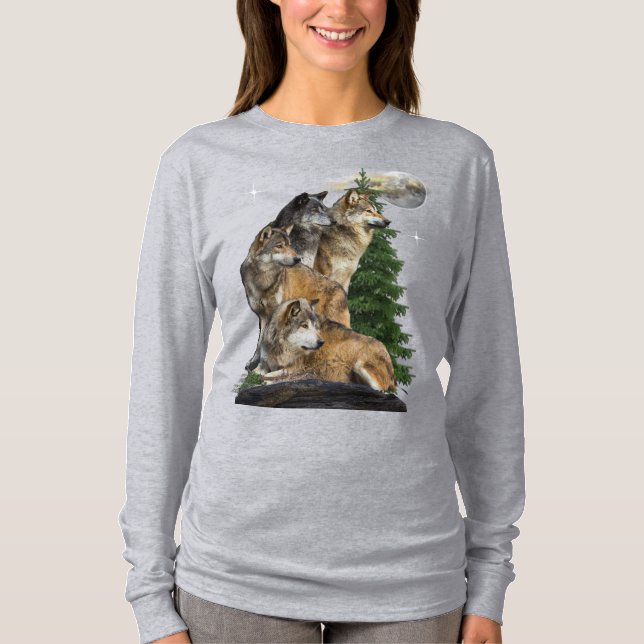 Camiseta Wolf e Moon (Frente)