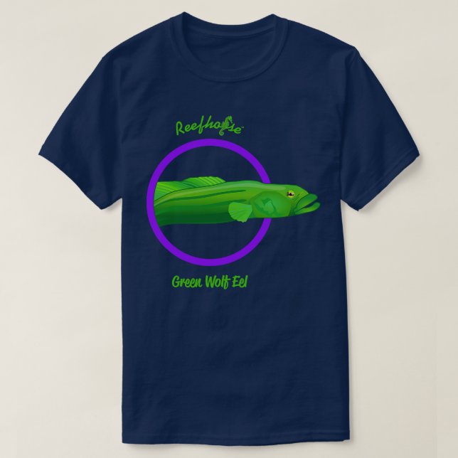 Camiseta Wolf Eel Verde (Frente do Design)