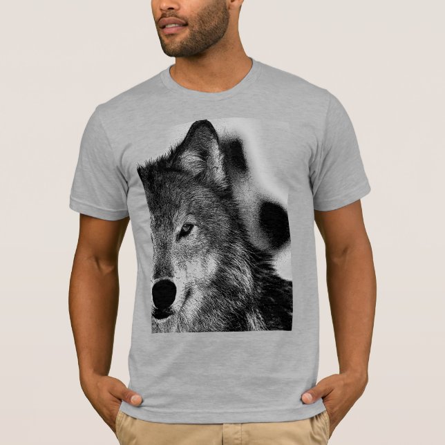 Camiseta Wolf Eye Trabalho de arte (Frente)