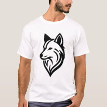 Wolf Face Silhouette minimalista