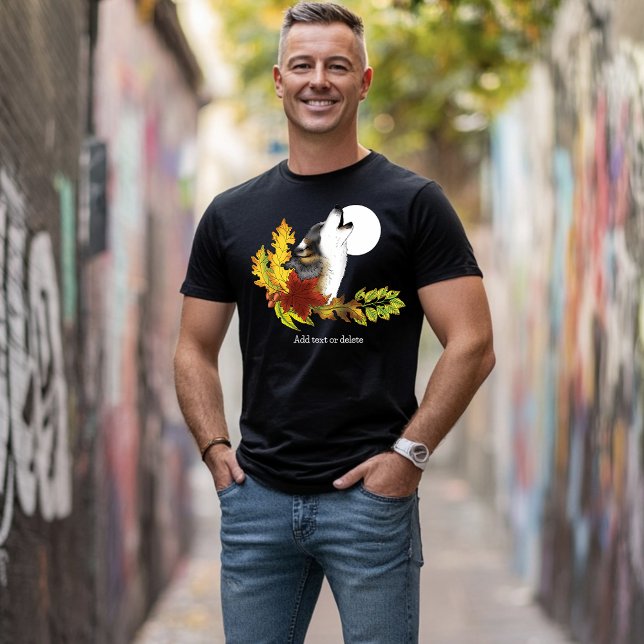 Camiseta Wolf Harvet Moon (Criador carregado)