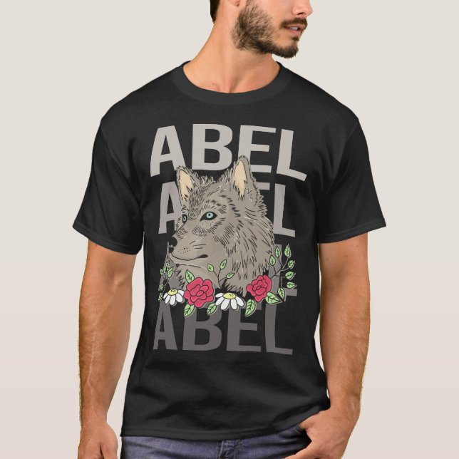 Camiseta Wolf Head - Abel Name (Frente)