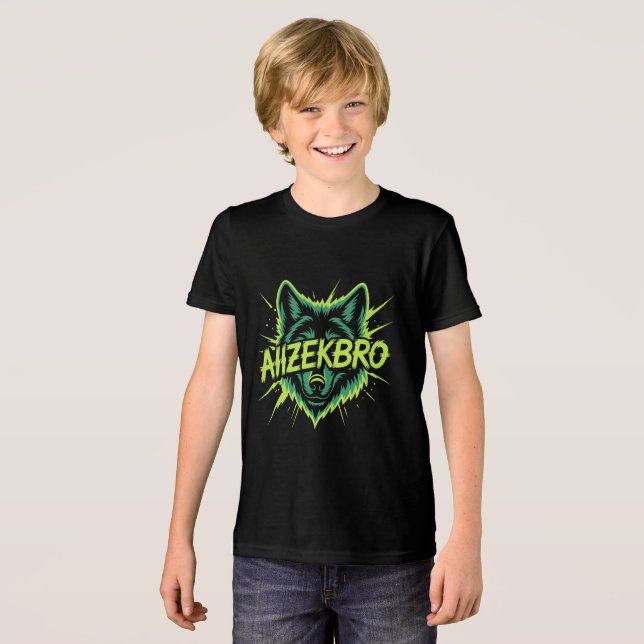 Camiseta Wolf Head - Jogador & Streamer Tee (Frente Completa)