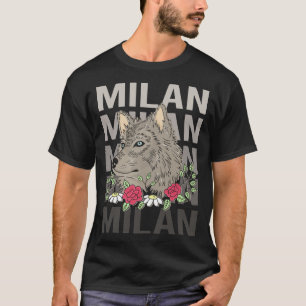 Camiseta Wolf Head - Milan Name