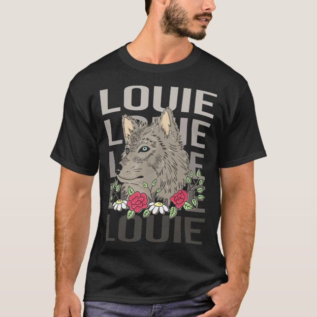 Camiseta Wolf Head - Nome Louie (Frente)