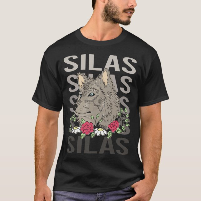 Camiseta Wolf Head - Silas Name (Frente)