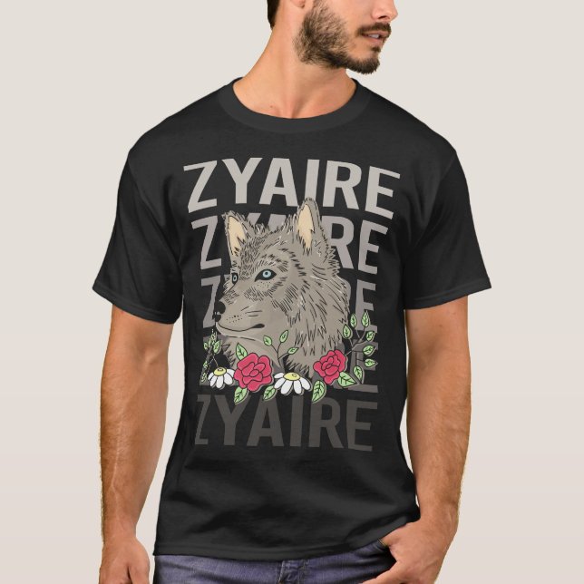 Camiseta Wolf Head - Zyaire Name (Frente)