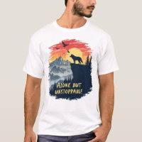 Wolf Howling Na Lua Sozinha, Mas Implacável