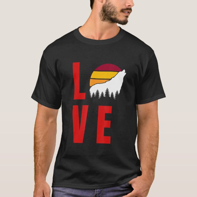 Camiseta Wolf Howling No Lobo-Sol Howling (Frente)