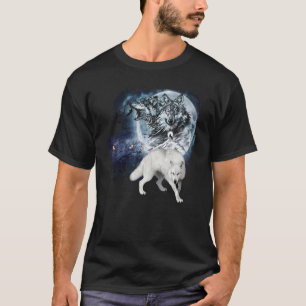 Camiseta Wolf Hunting Ground Icy Forest Nature
