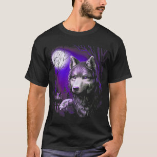 Camiseta Wolf Legal Wolves Forest Tree Moon